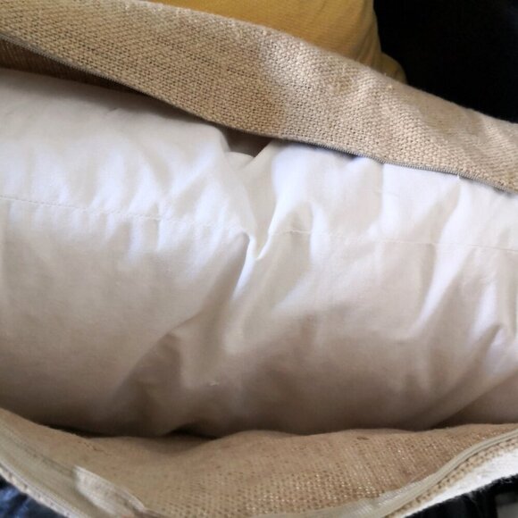 Pottery Barn Postcard Patch Lumbar Pillow 16"x26" - Picture 6 of 7